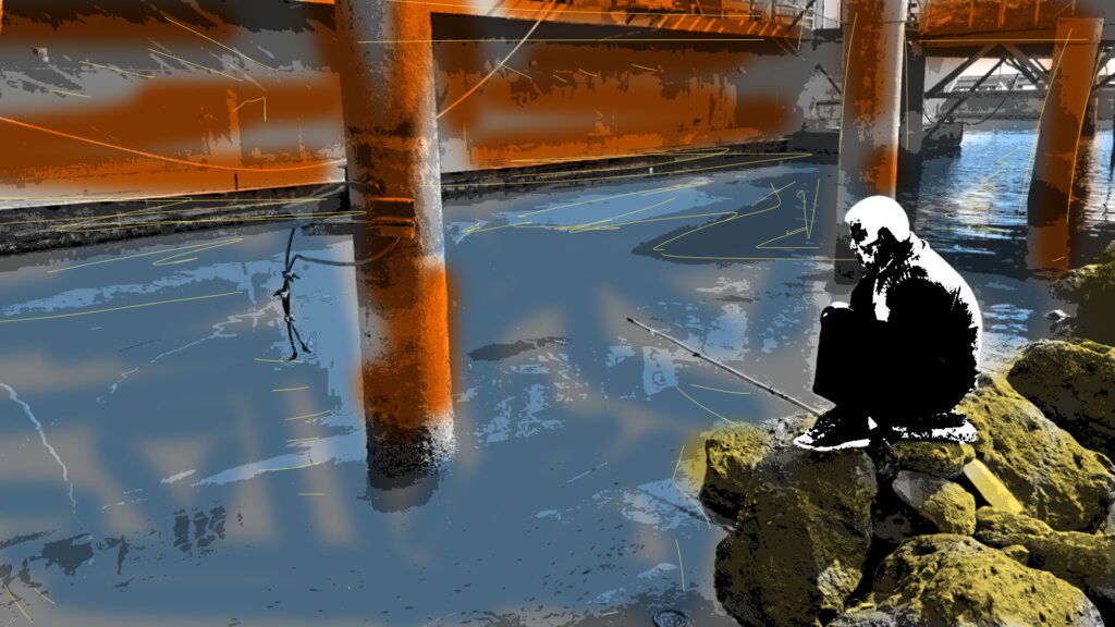 Shatt Al-Arab: Fishing up Iv fluid bags instead of fish 